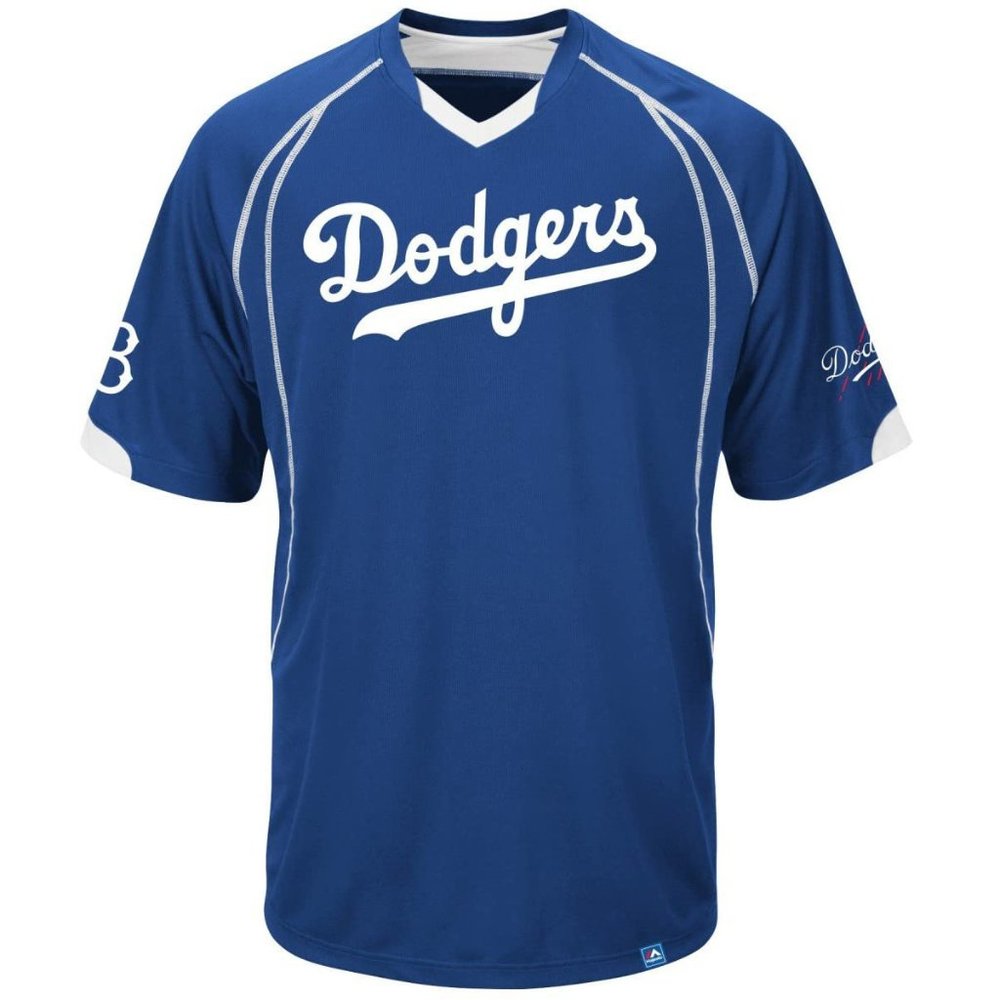 Brooklyn Dodgers Legacy V-Neck Jersey 3XLT NEW